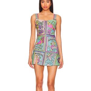 Colorful Patterned Women's Dress